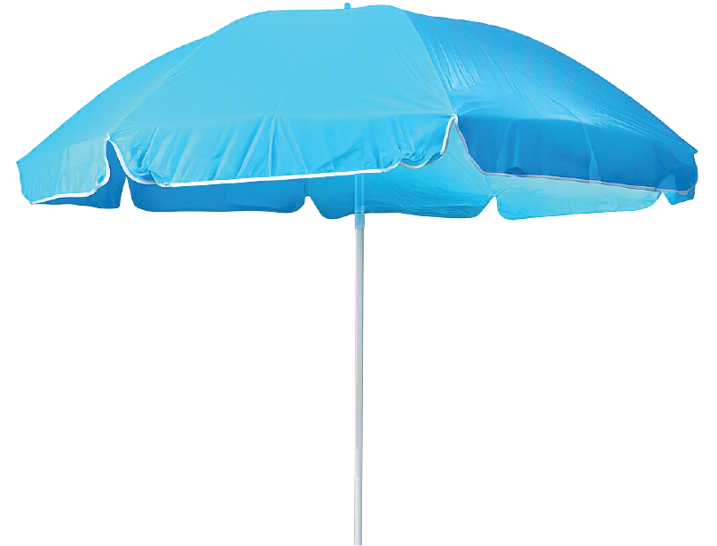 Plain sky blue parasol